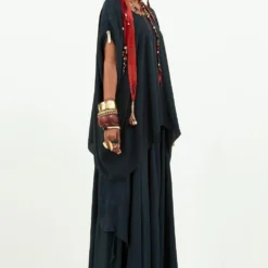 Aseem Kapoor Deep Teal Fizaa Kaftan Set -Deals Drapizia Store 150723ak17 2