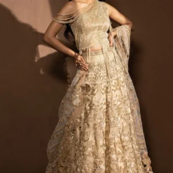Abhishek Sharma Dusk Katdana Embellished Lehenga Set