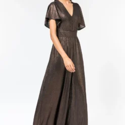 431-88 By Shweta Kapur Shimmer Jersey Jumpsuit With Flounce Sleeves -Deals Drapizia Store 1512sk1 3