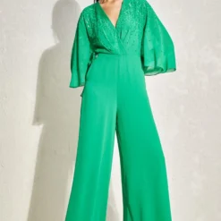 Namrata Joshipura Kelly Green Metallic Quad Jumpsuit 7 Namrata Joshipura Kelly Green Metallic Quad Jumpsuit -Deals Drapizia Store 1532023nj1 2