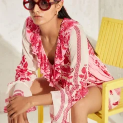 Namrata Joshipura Pink Eden Hand Embellished Romper 10 Namrata Joshipura Pink Eden Hand Embellished Romper -Deals Drapizia Store 1532023nj22 4