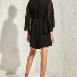 Namrata Joshipura Black Metallic Quad Batwing Playsuit -Deals Drapizia Store 1532023nj53 5