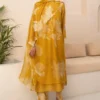 Arcvsh By Pallavi Singh Ochre Floral Double Layered Tunic Set -Deals Drapizia Store 15423arc12 1