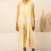 Arcvsh By Pallavi Singh Yellow Petal Printed Jacket & Jumpsuit -Deals Drapizia Store 15423arc28 1