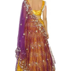 Payal Singhal Mustard Leheriya Embroidered Lehenga Set -Deals Drapizia Store 154ps13 5 1