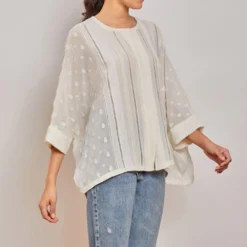 PATINE Chikankari Embroidered Oversized Top -Deals Drapizia Store 15946 3