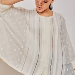 PATINE Chikankari Embroidered Oversized Top -Deals Drapizia Store 15946 4