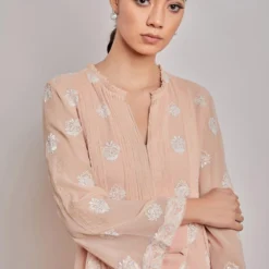 PATINE Peach Chikankari Embroidered Tunic -Deals Drapizia Store 15975 4