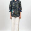 PATINE Embroidered Shirt With Leaves & Bird Motifs