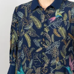 PATINE Embroidered Shirt With Leaves & Bird Motifs -Deals Drapizia Store 16096 3