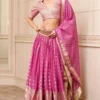 Tarun Tahiliani Fuchsia Brocade Lehenga Set