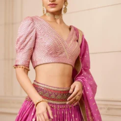 Tarun Tahiliani Fuchsia Brocade Lehenga Set 8 Tarun Tahiliani Fuchsia Brocade Lehenga Set -Deals Drapizia Store 1611tt10 3