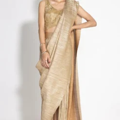 431-88 By Shweta Kapur Gold Milky Way Crossover Top