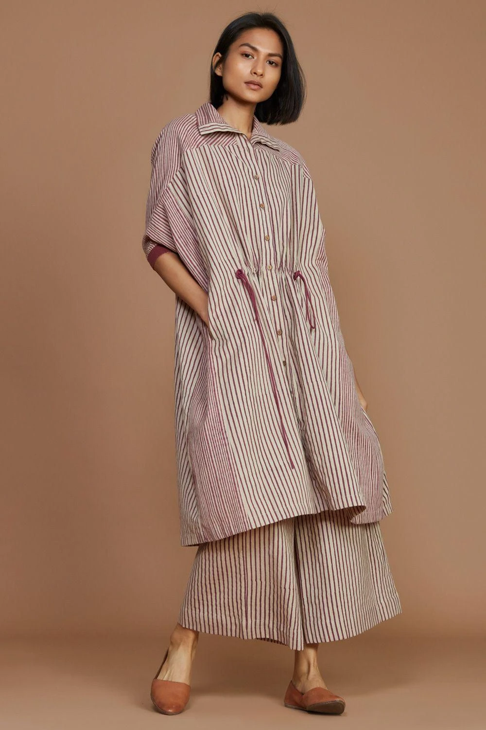 Mati Red Striped Kaftan Set 4 Mati Red Striped Kaftan Set - Image 2