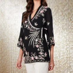 PATINE Black Shikargah Wrap Top -Deals Drapizia Store 16467 2
