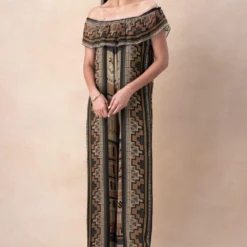 Nikita Mhaisalkar Green Aztec Print Jumpsuit