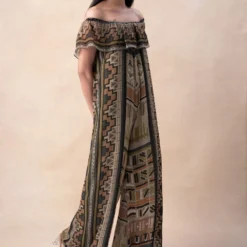 Nikita Mhaisalkar Green Aztec Print Jumpsuit 9 Nikita Mhaisalkar Green Aztec Print Jumpsuit -Deals Drapizia Store 16623nm10 3