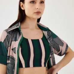 KoAi Green And Black Stripe Bustier 10 KoAi Green And Black Stripe Bustier -Deals Drapizia Store 17723koia14 4