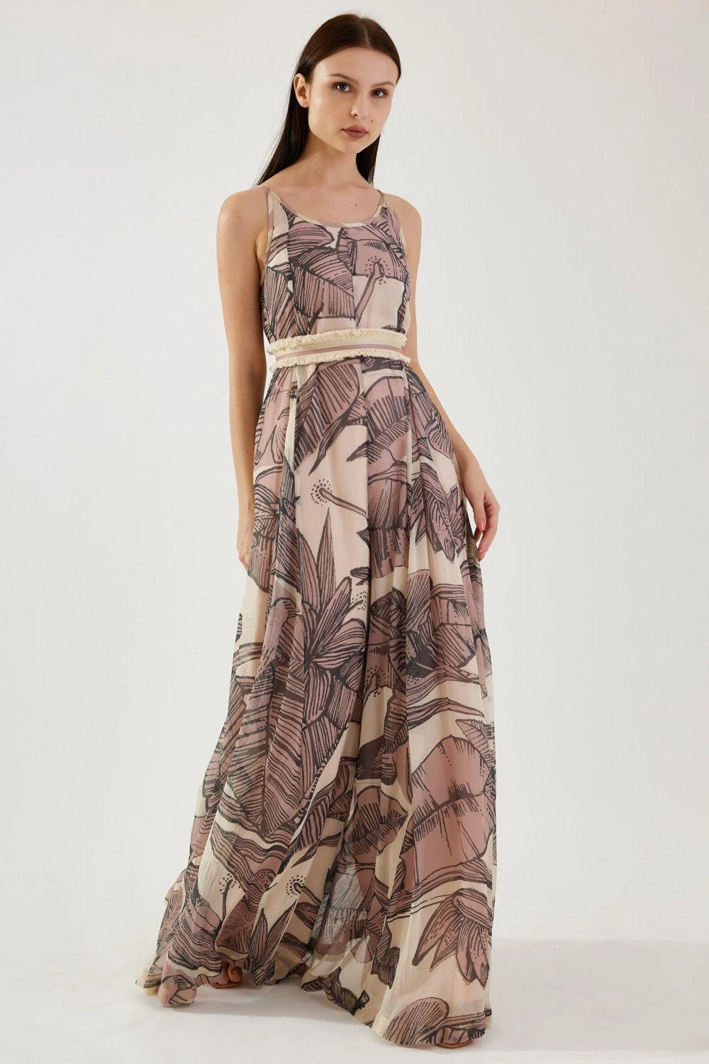 KoAi Cream And Pink Floral Sleeveless Jumpsuit 5 KoAi Cream And Pink Floral Sleeveless Jumpsuit - Image 3