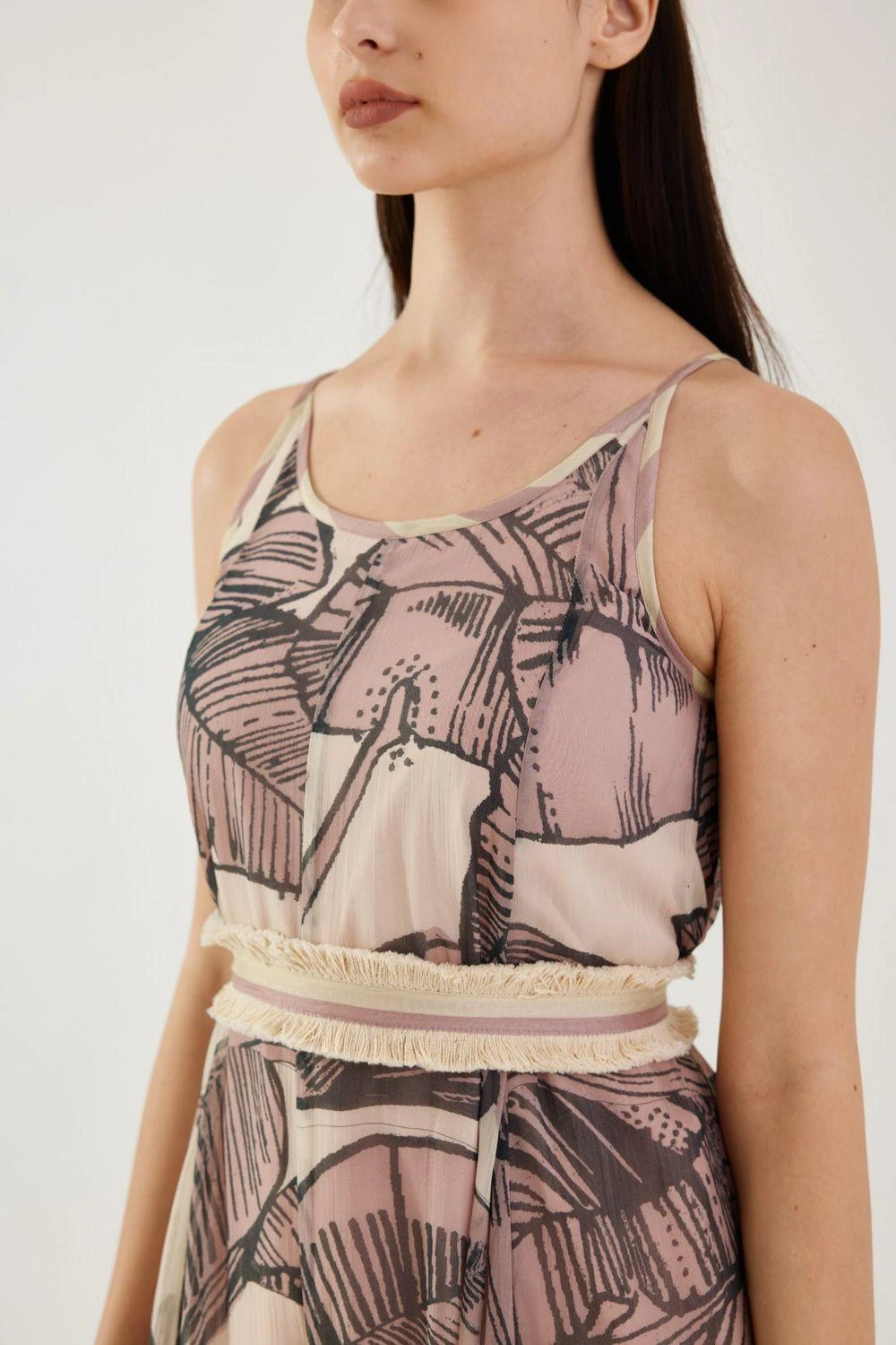 KoAi Cream And Pink Floral Sleeveless Jumpsuit 6 KoAi Cream And Pink Floral Sleeveless Jumpsuit - Image 4