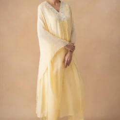 Ahilian Yellow Floral Kurta Set 9 Ahilian Yellow Floral Kurta Set -Deals Drapizia Store 18124an15 3