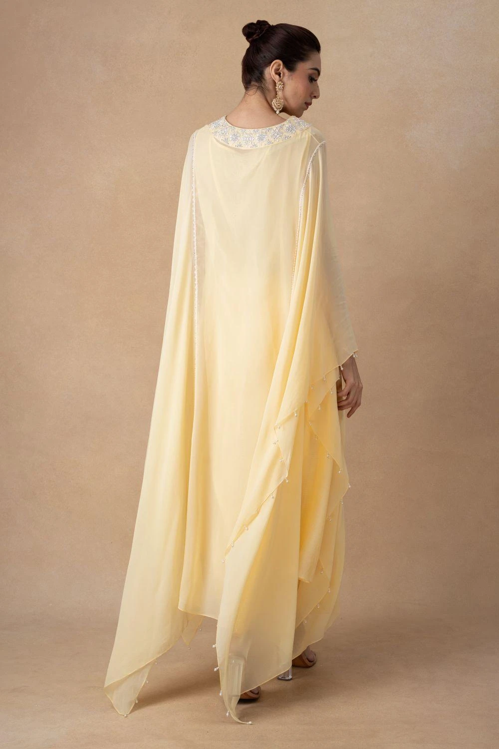 Ahilian Yellow Floral Kurta Set 7 Ahilian Yellow Floral Kurta Set - Image 5