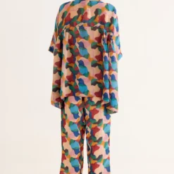 NORN Peach Abstract Printed Line Blouse -Deals Drapizia Store 1823nn16 4