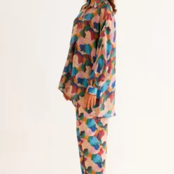 NORN Peach Abstract Printed Pac Shirt 7 NORN Peach Abstract Printed Pac Shirt -Deals Drapizia Store 1823nn28 2