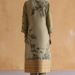 Archana Jaju Sage Hand Painted Kalamkari Kurta Set -Deals Drapizia Store 18423ajh8 5