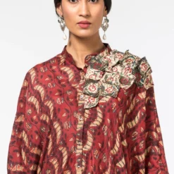 Divya Sheth Hand Block Printed Silk Jumpsuit -Deals Drapizia Store 191ds7 4