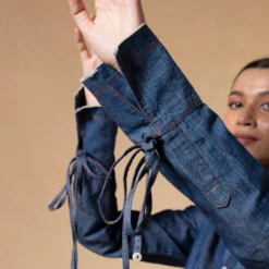 GRAINE Denim Asymmetric Shirt -Deals Drapizia Store 19423gra5 5