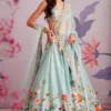 Ridhi Mehra Sea Green Floral Printed Lehenga Set