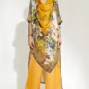 Rajdeep Ranawat Mustard Yellow Floral Kaftan -Deals Drapizia Store 197rr9 1