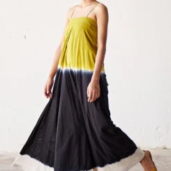 Khara Kapas Lime Green Ombre Jumpsuit -Deals Drapizia Store 19923kk2 3