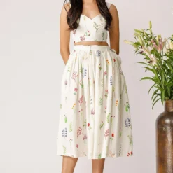 Payal Pratap Printed Bustier Top