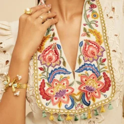 Chandrima Ivory Threadwork And Cutwork Jumpsuit -Deals Drapizia Store 20032023ca32 5