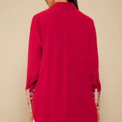 PATINE Hot Pink Silk Georgette Shirt -Deals Drapizia Store 204pa22 4