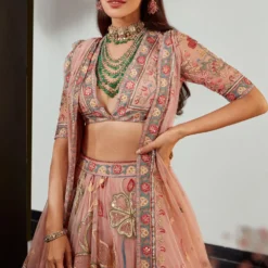 Ridhi Mehra Floral Embroidered Net Lehenga Set -Deals Drapizia Store 204rm1 3