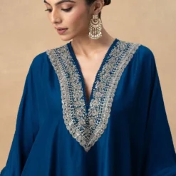 Jayanti Reddy Blue Zardosi Work Kaftan 10 Jayanti Reddy Blue Zardosi Work Kaftan -Deals Drapizia Store 20723jr1 4