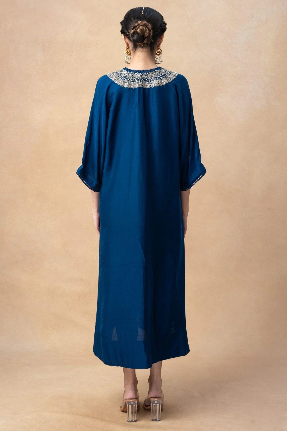 Jayanti Reddy Blue Zardosi Work Kaftan 7 Jayanti Reddy Blue Zardosi Work Kaftan - Image 5