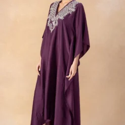 Jayanti Reddy Wine Embellished Kaftan -Deals Drapizia Store 20723jr11 2