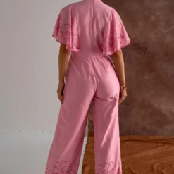 Sakshi Khetterpal Candy Pink Floral Embellished Jumpsuit 9 Sakshi Khetterpal Candy Pink Floral Embellished Jumpsuit -Deals Drapizia Store 20723sk22 4