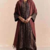 Sunira Designs Black Mrida Frayed Phiran Kurta -Deals Drapizia Store 211023sm2 1