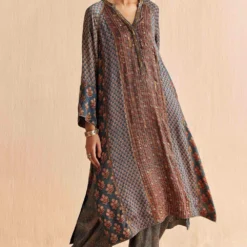 Sunira Designs Blue Mrida Raglan Sleeve Kurta -Deals Drapizia Store 211023sm9 3