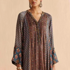 Sunira Designs Blue Mrida Raglan Sleeve Kurta -Deals Drapizia Store 211023sm9 4