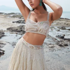 Ritika Mirchandani Pastel Hand Embroidered Lehenga Set -Deals Drapizia Store 211rm6 4 2