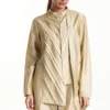 Antar-Agni Beige Layered Shirt