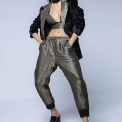 Shorshe Silver Grey Jogger Pants