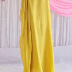 Shorshe Yellow Hand Embroidered Kaftan -Deals Drapizia Store 217shor18 5 1