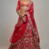 Gopi Vaid Ruby Radiance Sequin Adorned Lehenga Set